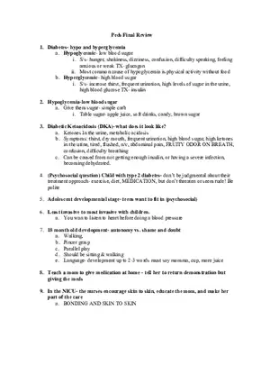 Peds Final Review