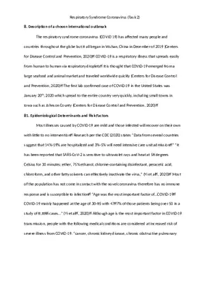 Respiratory Syndrome Coronavirus Task 2