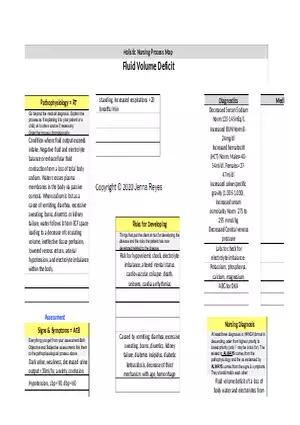 Fluid Volume Deficit Concept Map