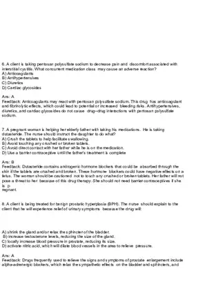 Nursing Practice and Pharmacological Safety Answer Key Part 7