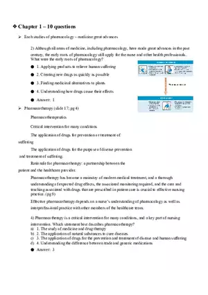 Studies of Nursing Pharmacology Quiz 1