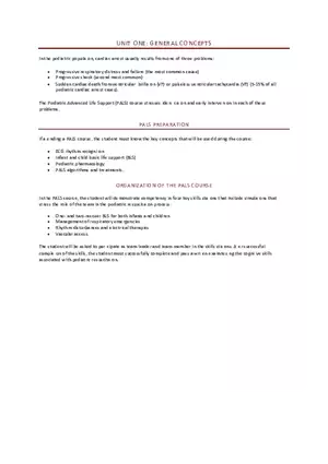 PALS Study Guide Part 1