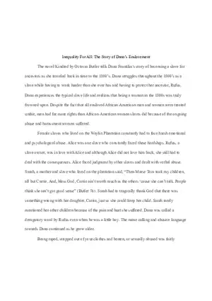 Inequality For All The Story of Dana’s Enslavement