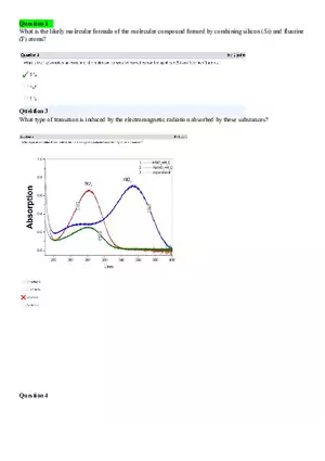 Mass Spectrometry and Percent Composition Test 2 and 3