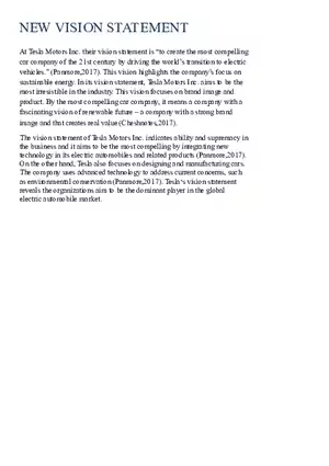 New Vision and Mission Statement