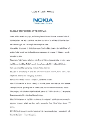 Brief History and Timeline of the Nokia Company