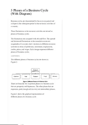5 Phases of a Business Cycle (With Diagram)