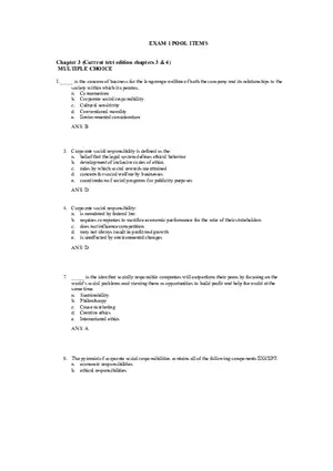 An Overview of Marketing Chapter 3 Answer Key