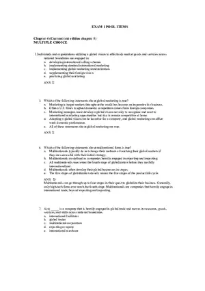 An Overview of Marketing Chapter 4 Answer Key