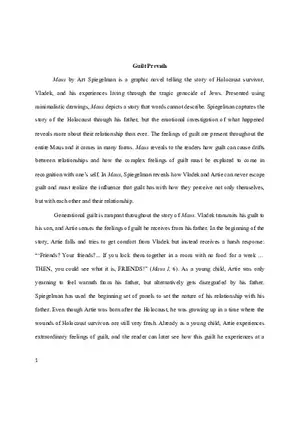 Guilt Prevails Essay