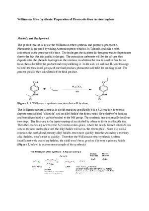 Synthesis Preparation of Phenacetin from Acetaminophen
