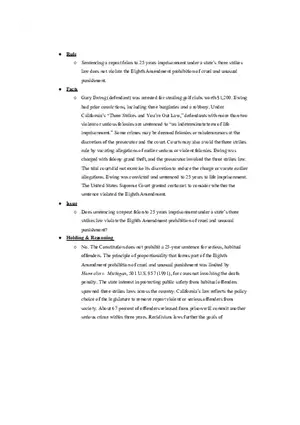 Criminal Law - Ewing v. California