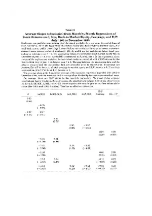 The Cross-Section of Expected Stock Returns Part 2