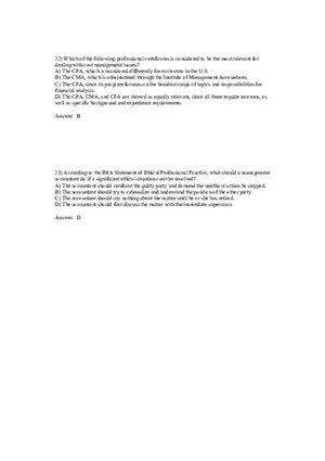Cost Management - A Strategic Emphasis Answer Key Part 2