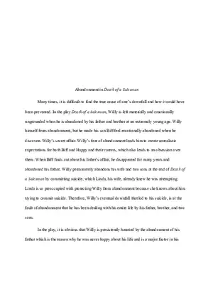 Death of a Salesman Essay