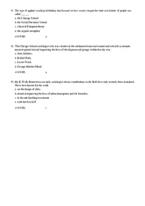 Solutions and Test Bank For Sociology Part 4