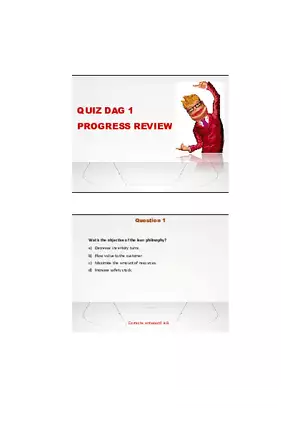 Quiz Dag 1 Progress Review Part 1