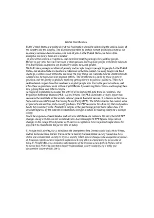 Global Stratification