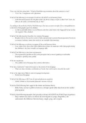 Pre-quiz #5 Language and Linguistics