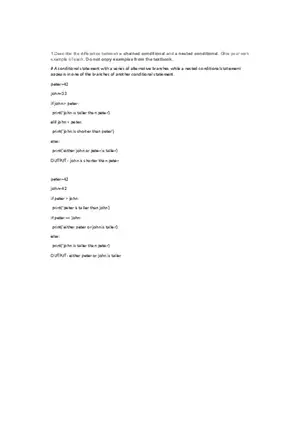 Python Conditional Assignment Chained Conditionals and Nested Conditionals