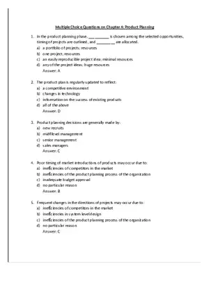 Product Design Exam Answers Part 3