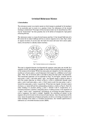 Switched Reluctance Motors
