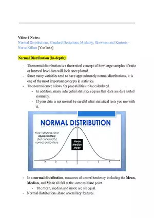 NURS 211 Prep Video 4 Notes