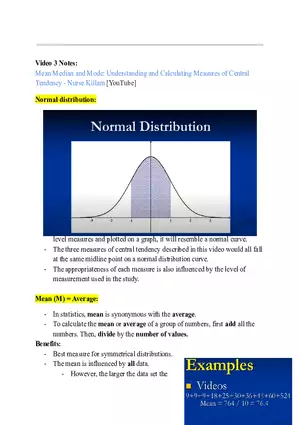 NURS 211 Prep Video 3 Notes