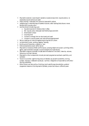 Plyometric Training and Performance