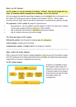 What is an ICT System