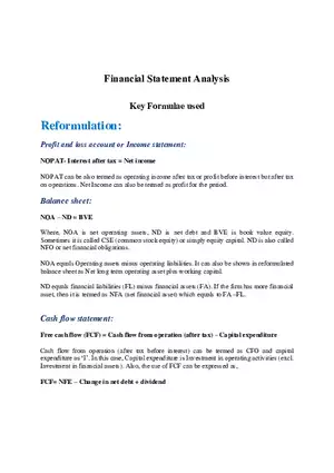 Financial Statement Analysis Guide