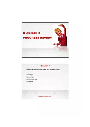 Quiz Dag 1 Progress Review Part 2