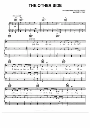 The Other Side Sheet Music The Greatest Showman
