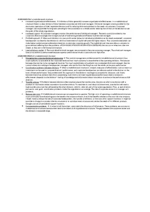 Advantages of a Multidivisional Structure