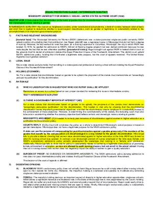 Case Brief MUW v. Hogan