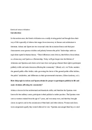 Greek and Roman Civilization