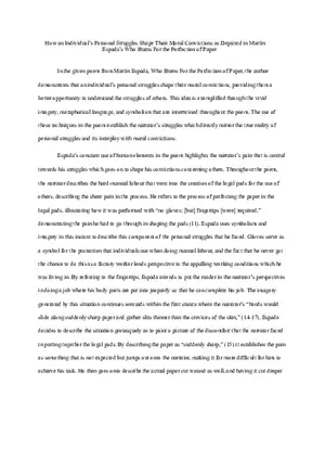 How an Individual’s Personal Struggles Shape Their Moral Convictions