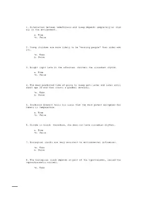 Motivation and Emotion Answer Key Part 1