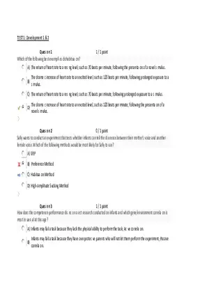 Foundations of Psychology, Neuroscience and Behaviour Exam Answer Key 1