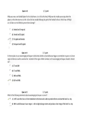 Foundations of Psychology, Neuroscience and Behaviour Exam Answer Key 3