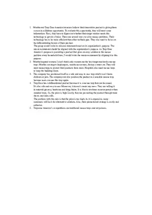 Trap-Ease America Case Study Solution