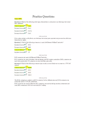 Intro to Computer Networks Practice Questions with Answers