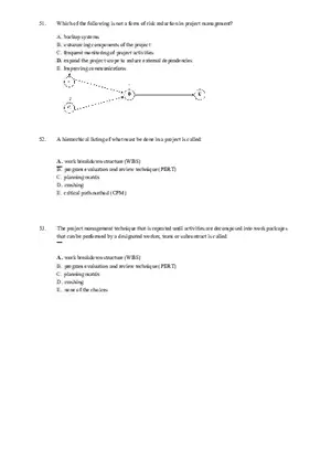 Chapter 17 Project Management Quiz Answer Key Part 2