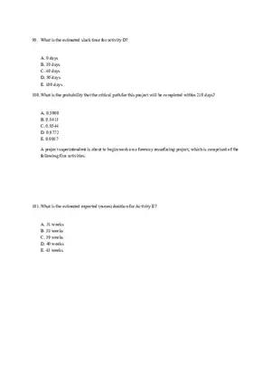 Chapter 17 Project Management Quiz Part 3