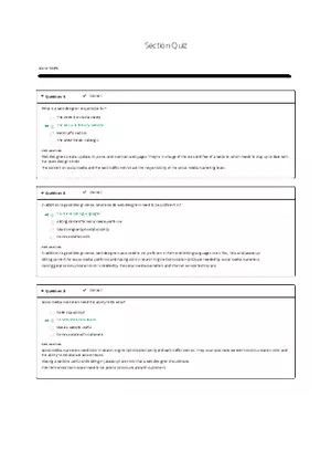 Web Designer Quiz Results