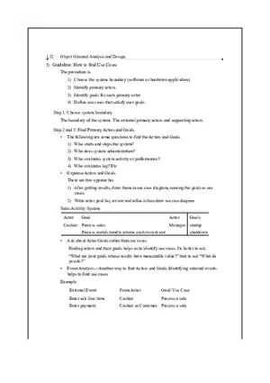 Unified Process and Use Case Diagrams Lecture Notes 4