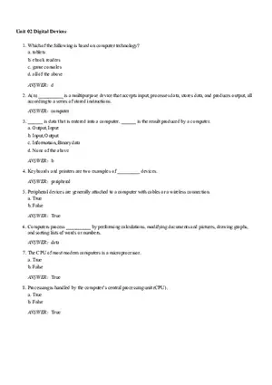 Unit 02 Digital Devices Answer Key