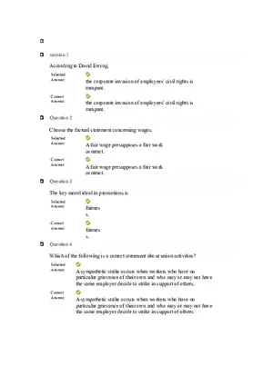 Labor Ethics and Employee Rights Quiz