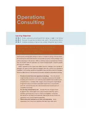 Chapter 25 - Operations Consulting