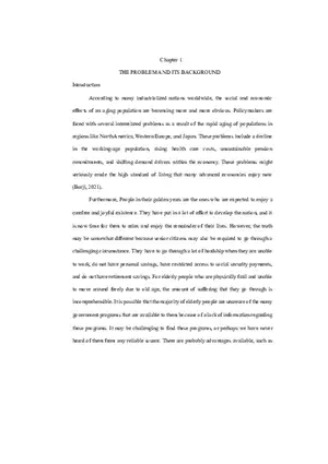 The Problem and Its Background Part 1